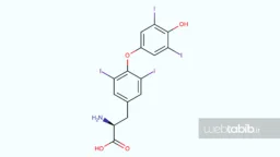 ساختار شیمیایی داروی لووتیروکسین