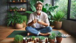 مرد مبتلا به کم کاری تیروئید درحال مصرف داروهای گیاهی و طبیعی برای درمان کم کاری تیروئید